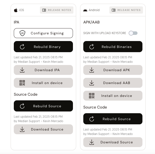 Build iOS Binary