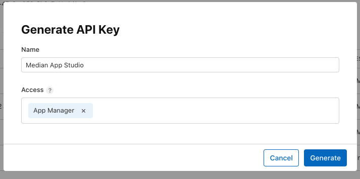Generate App Store Connect API Key